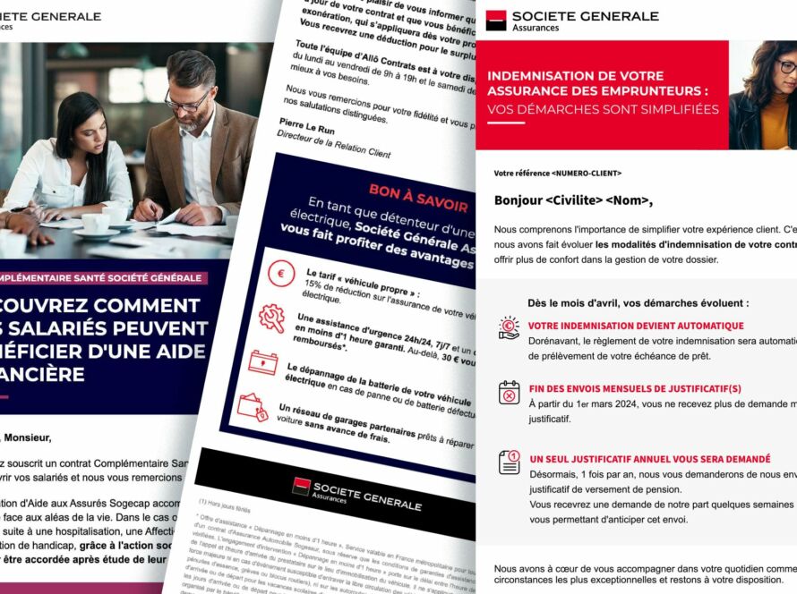 Intégration Emailings - SG Assurances